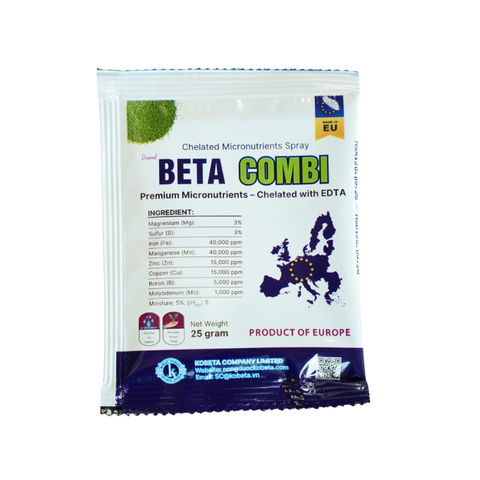  Phân Bón Lá Trung Vi Lượng - Beta Combi Nhập Khẩu Châu Âu - Gói 25g 