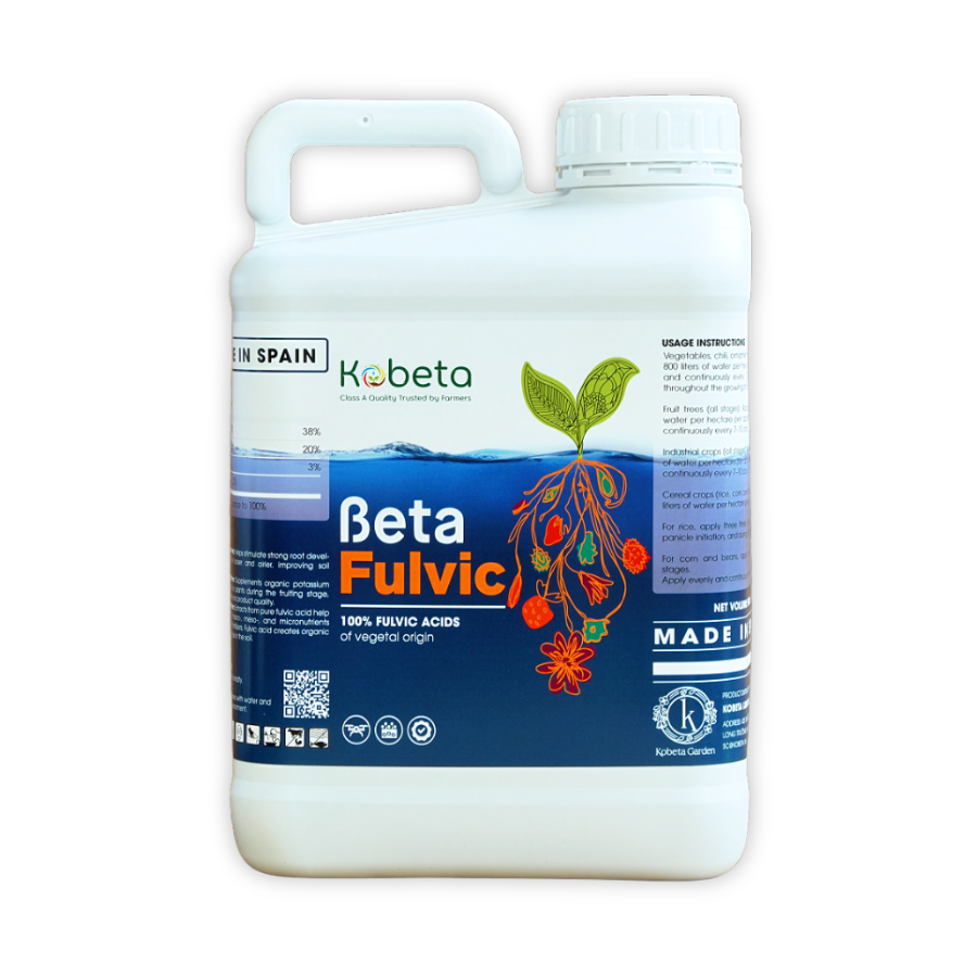 Phân Bón Hữu Cơ BETA FULVIC Can 5L Mới - 100% Fulvic Hữu Cơ Nhập Khẩu Tây Ban Nha