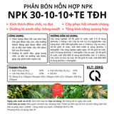  Beta Win NPK 30-10-10+TE - Phân Bón NPK Đạm Cao Tinh Khiết - Bao 20kg 