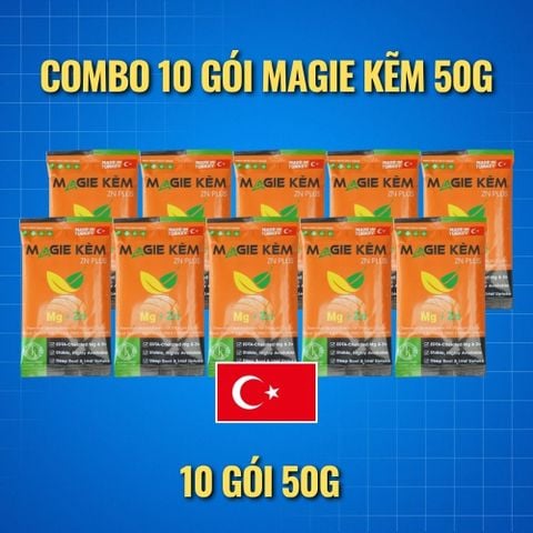  COMBO 10 GÓI Phân Bón Trung Vi Lượng Magie Kẽm Thổ Nhĩ Kỳ (gói 50g) 