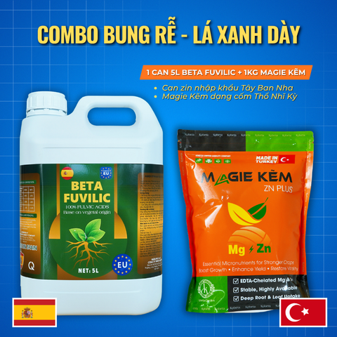  Combo Can Zin BETA FUVILIC 5L + 1kg MAGIE KẼM Thổ Nhĩ Kỳ 
