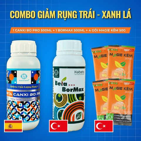  Combo CANXI BO PRO + BETA BORMAX + MAGIE KẼM Thổ Nhĩ Kỳ 