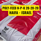  Phân Bón Poly-Feed NPK 20-20-20 - Chính Hãng HAIFA Israel - Bao 25kg 