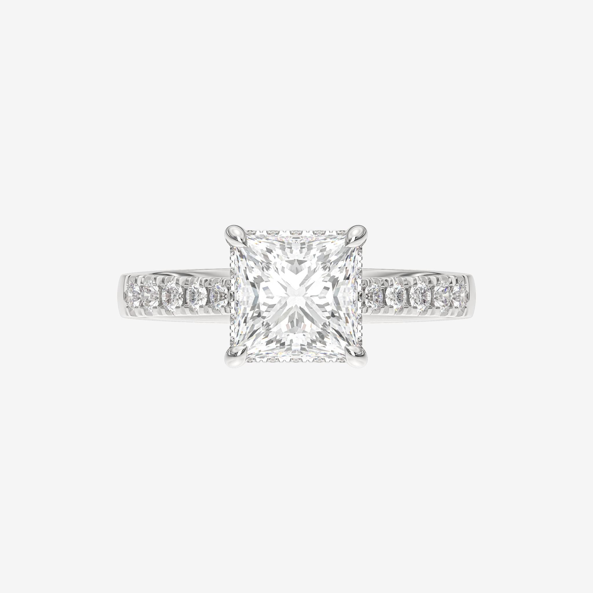 ACCENTED SEMI-SET ENGAGEMENT RING
