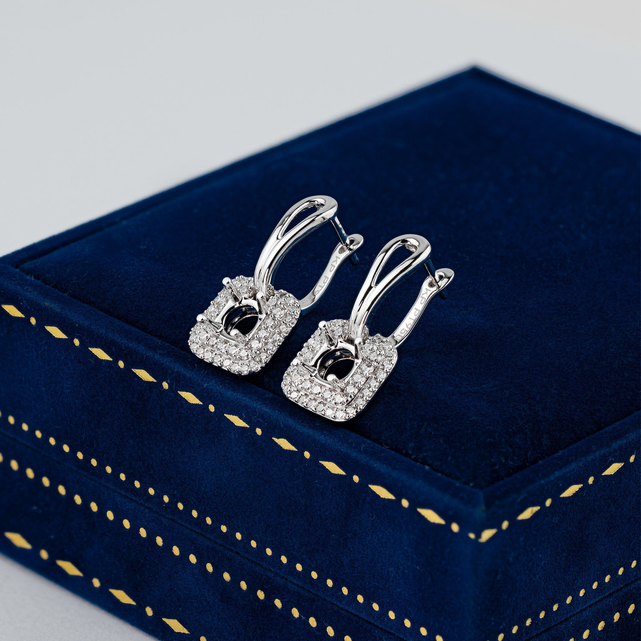 DOUBLE HALO DANGLE HOOP EARRINGS