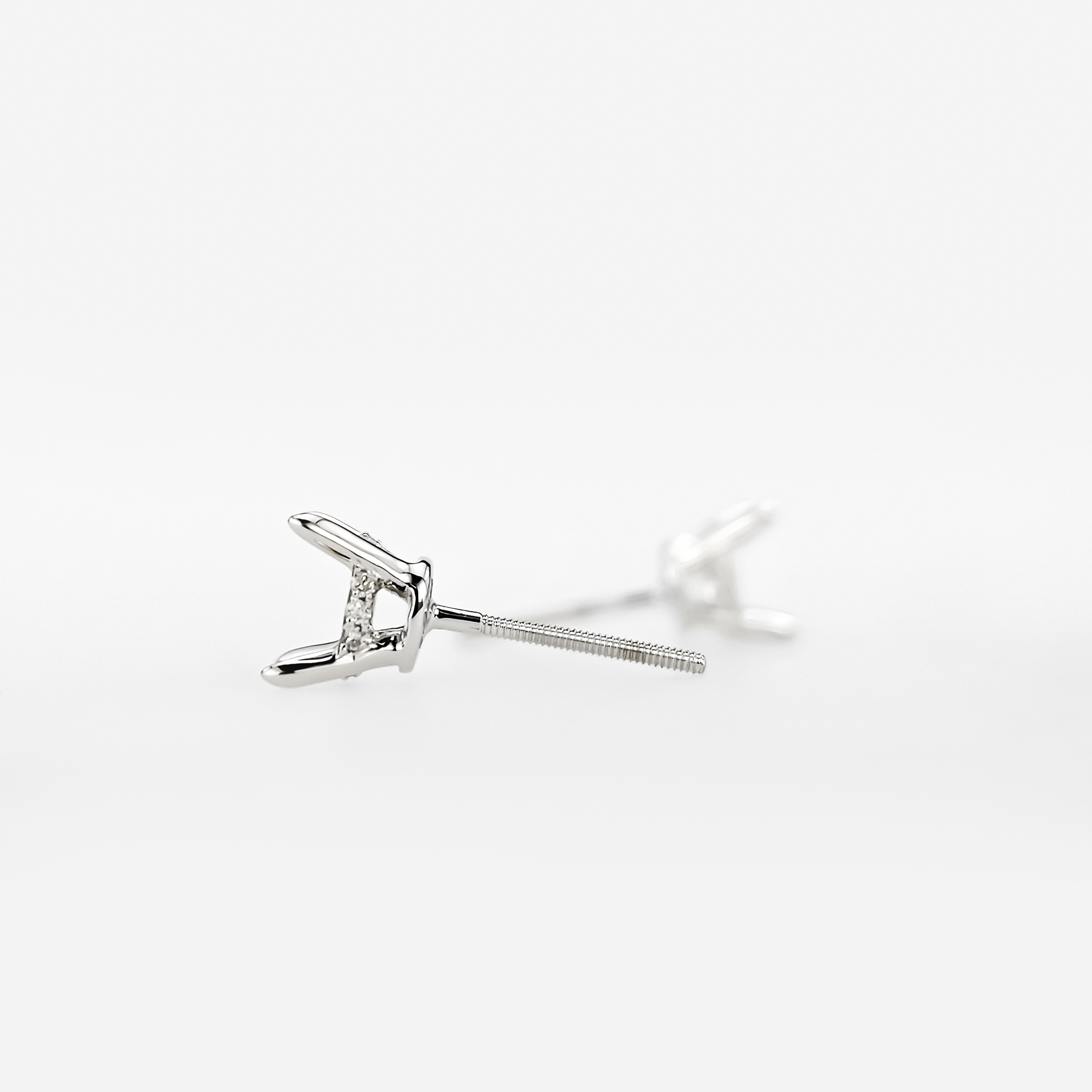 ACCENTED SEMI-SET STUD EARRINGS