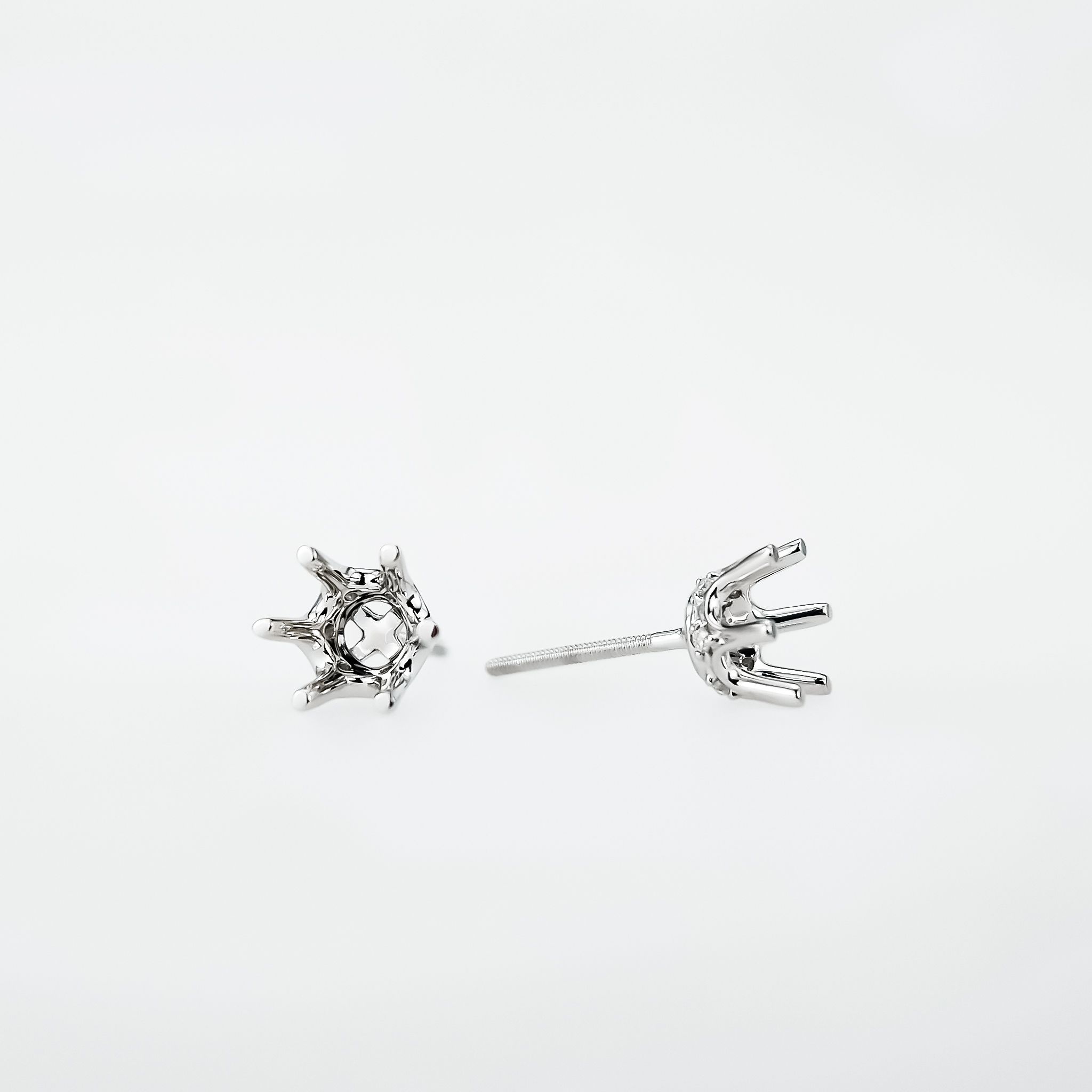 CLASSIC SEMI-SET STUD EARRINGS