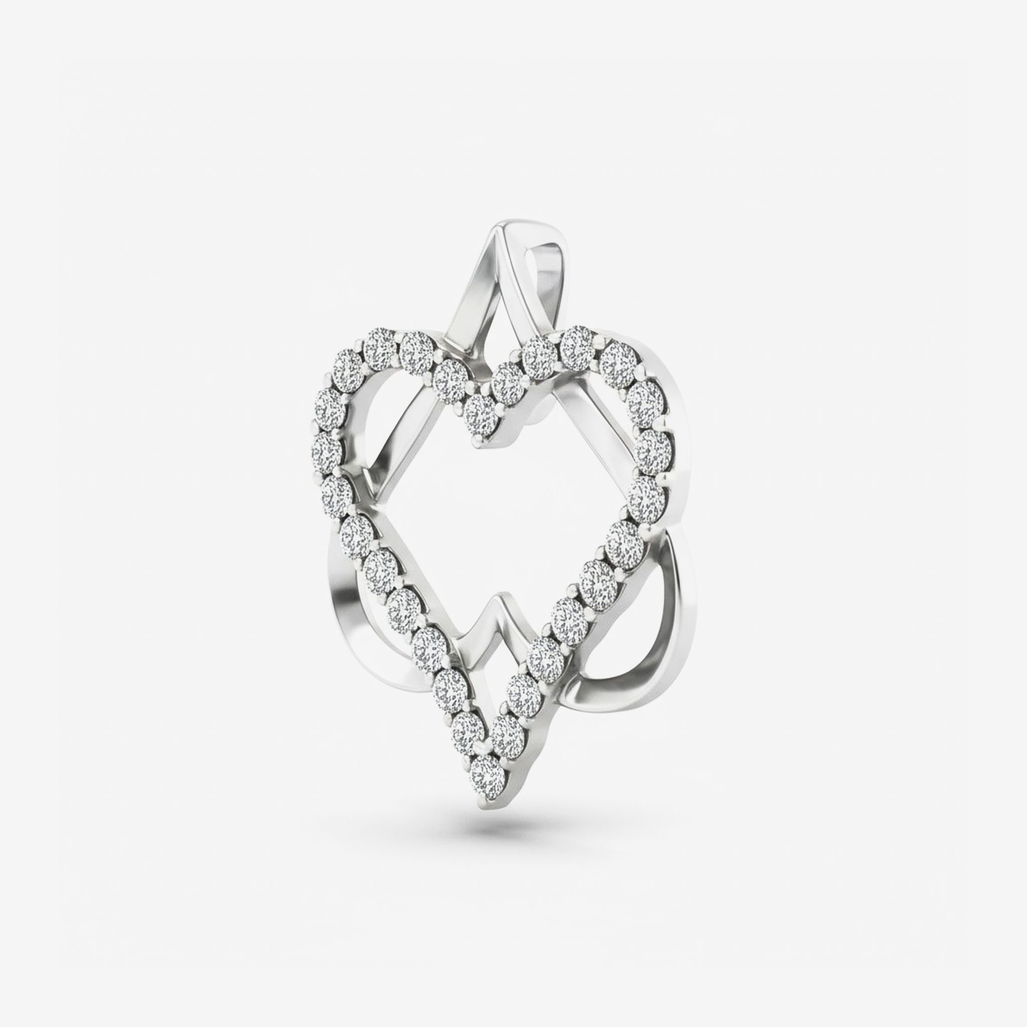 ACCENTED HEART PENDANT