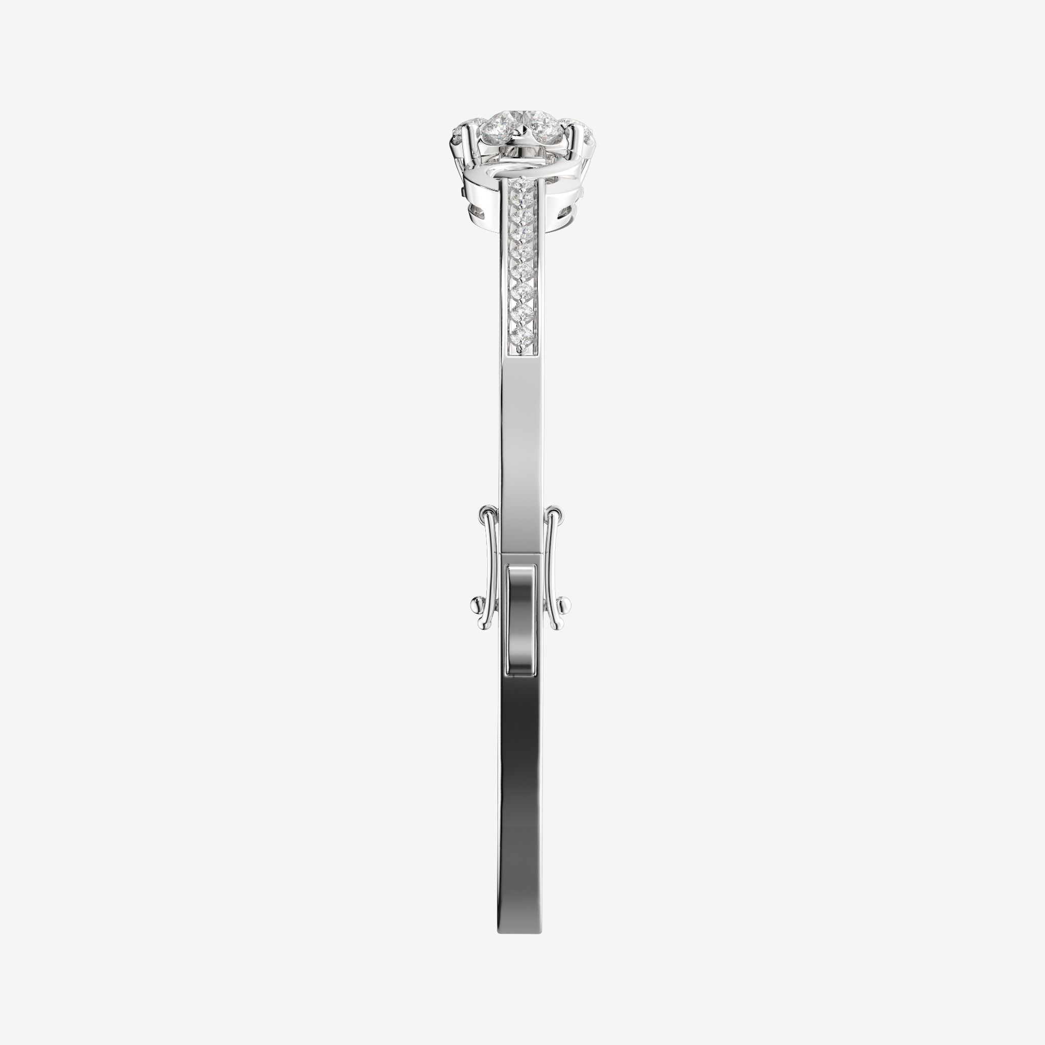 INTERLOCKING CLUSTER BANGLE