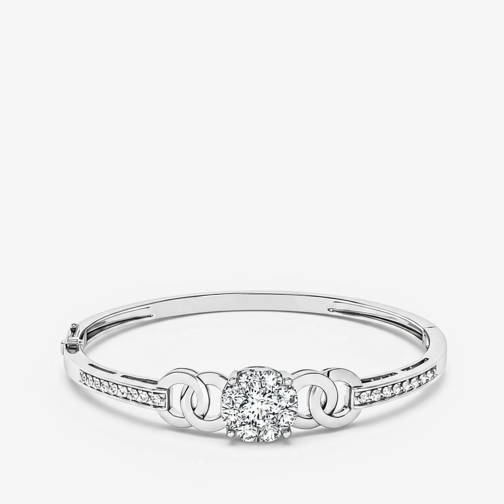  INTERLOCKING CLUSTER BANGLE 