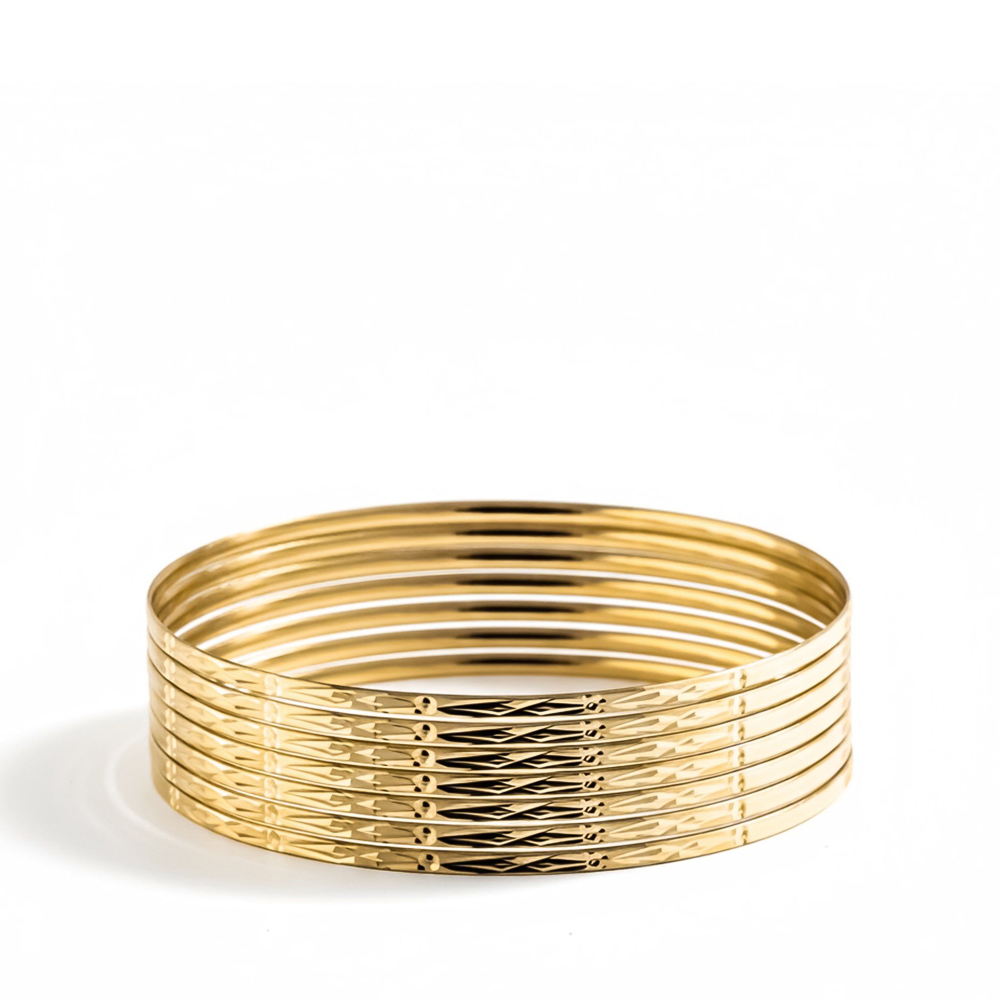 SOLID GOLD BANGLE SET