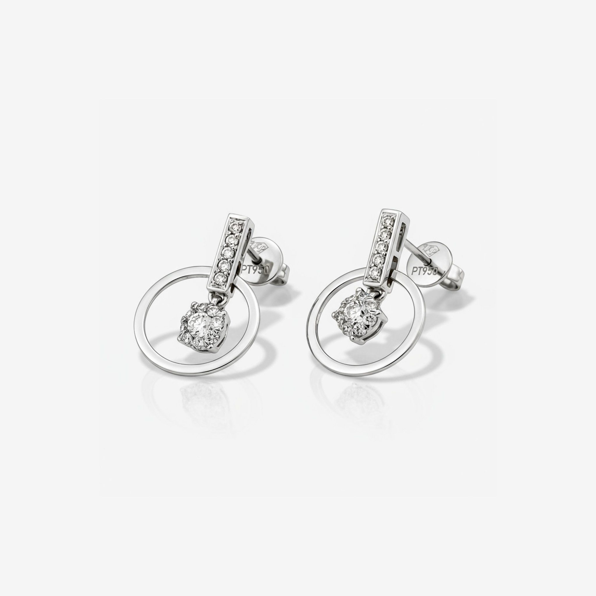 CELESTE CLUSTER DROP STUD EARRINGS