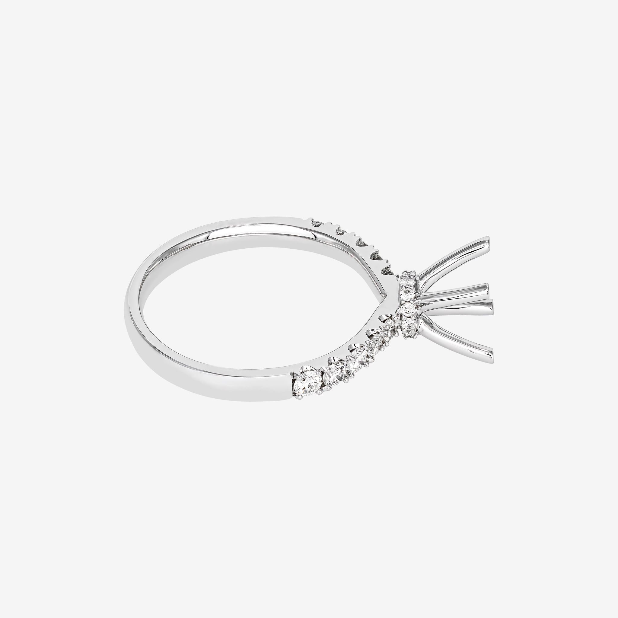 COLLAR ACCENT SEMI-SET RING