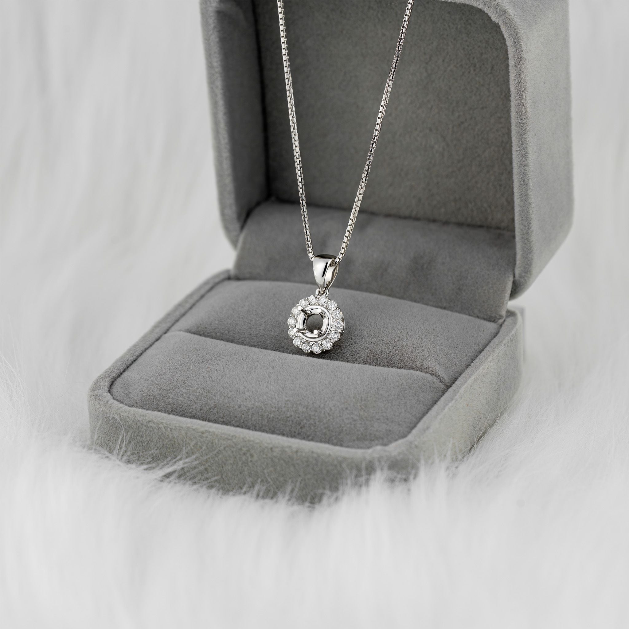 HALO SEMI-SET PENDANT