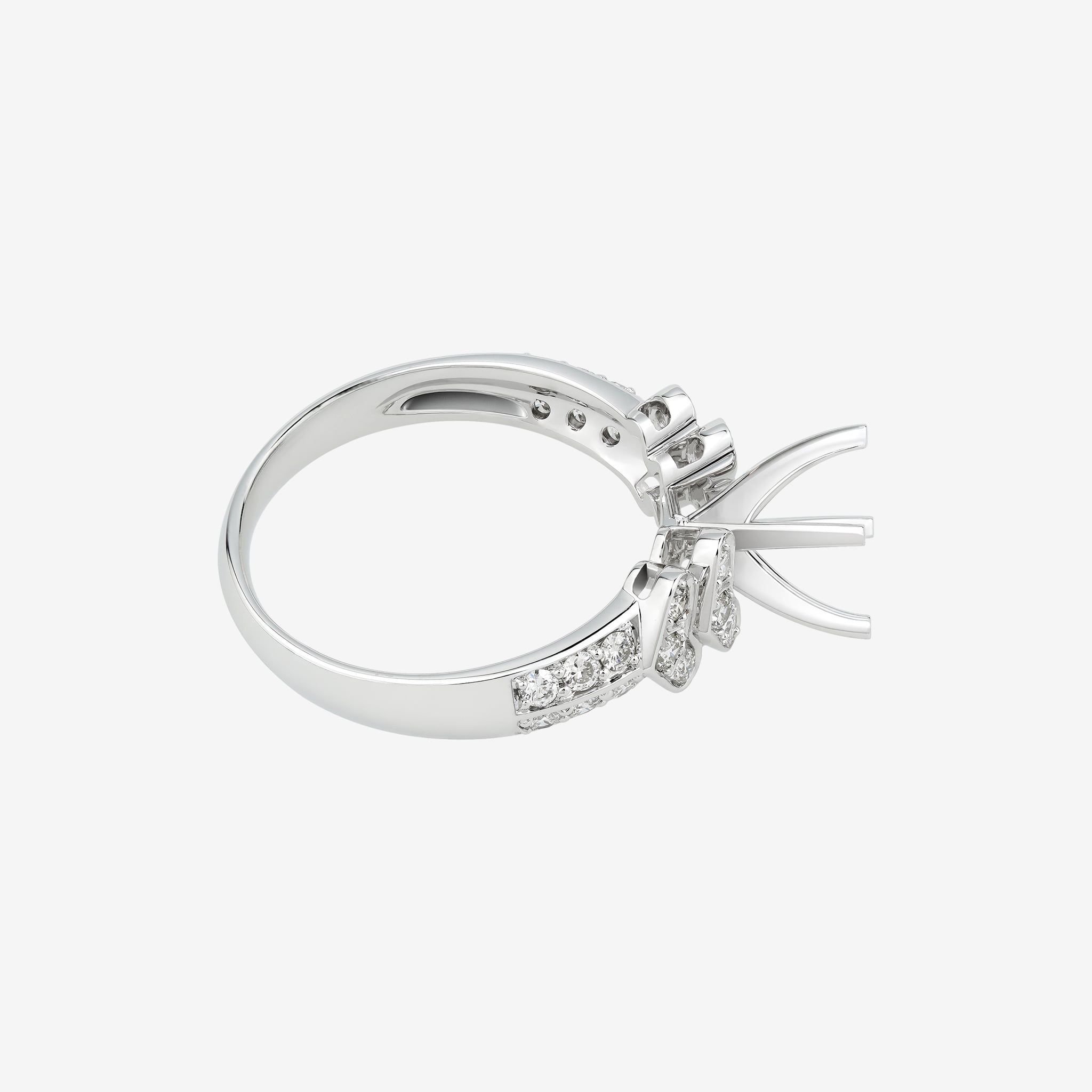 INTRICATE HIGH PROFILE SEMI-SET RING