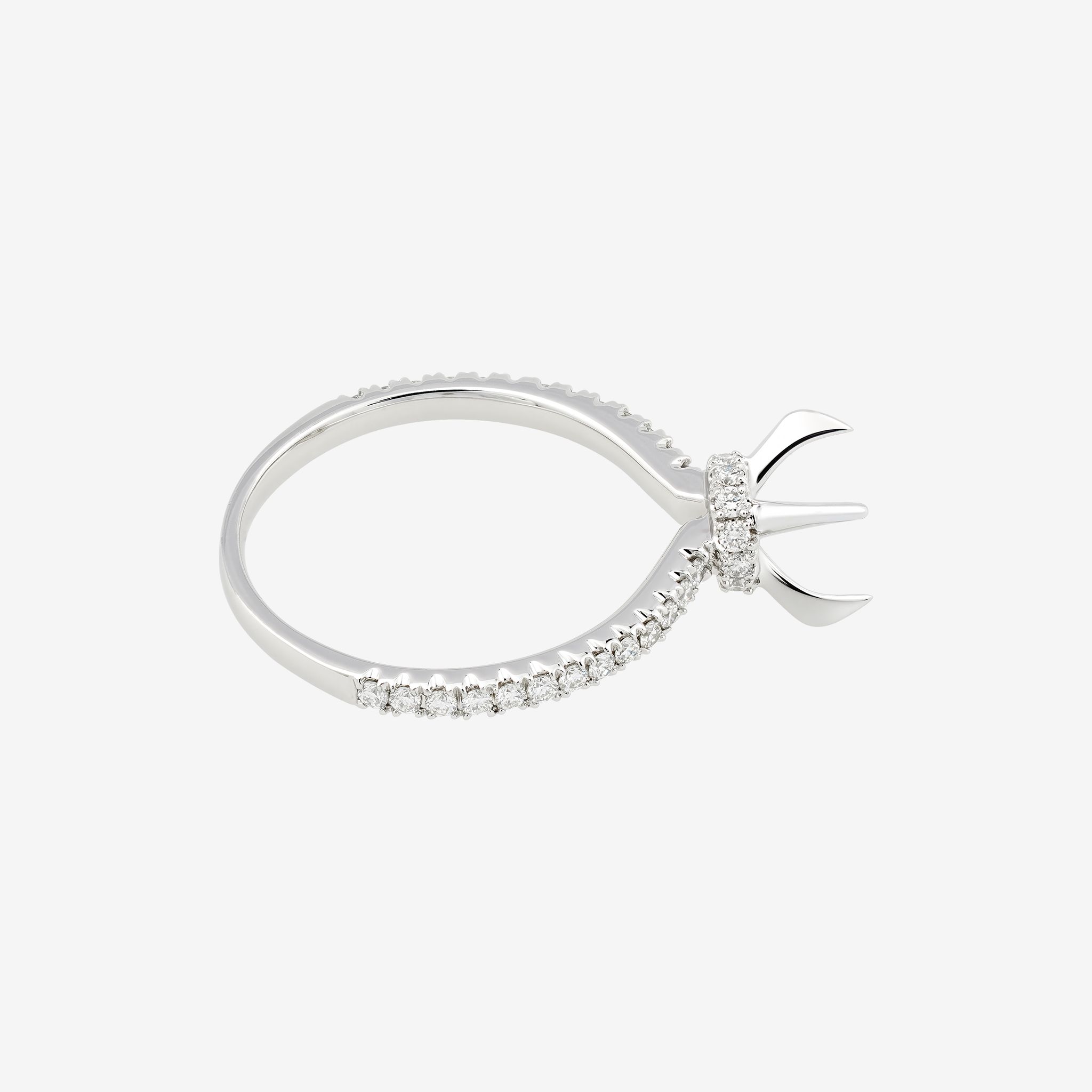 UNDERHALO SEMI-SET RING