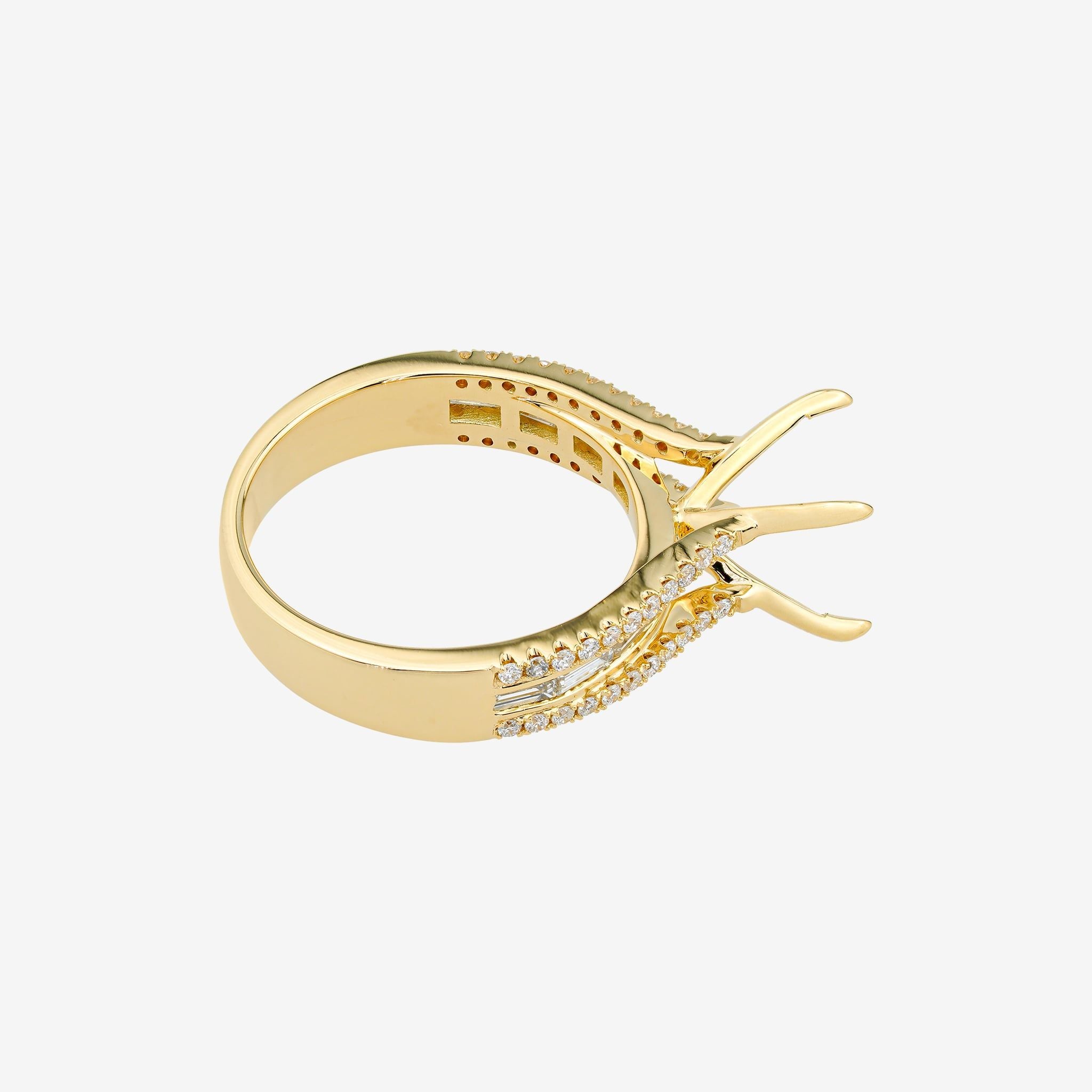 CATHEDRAL SEMO-SET RING