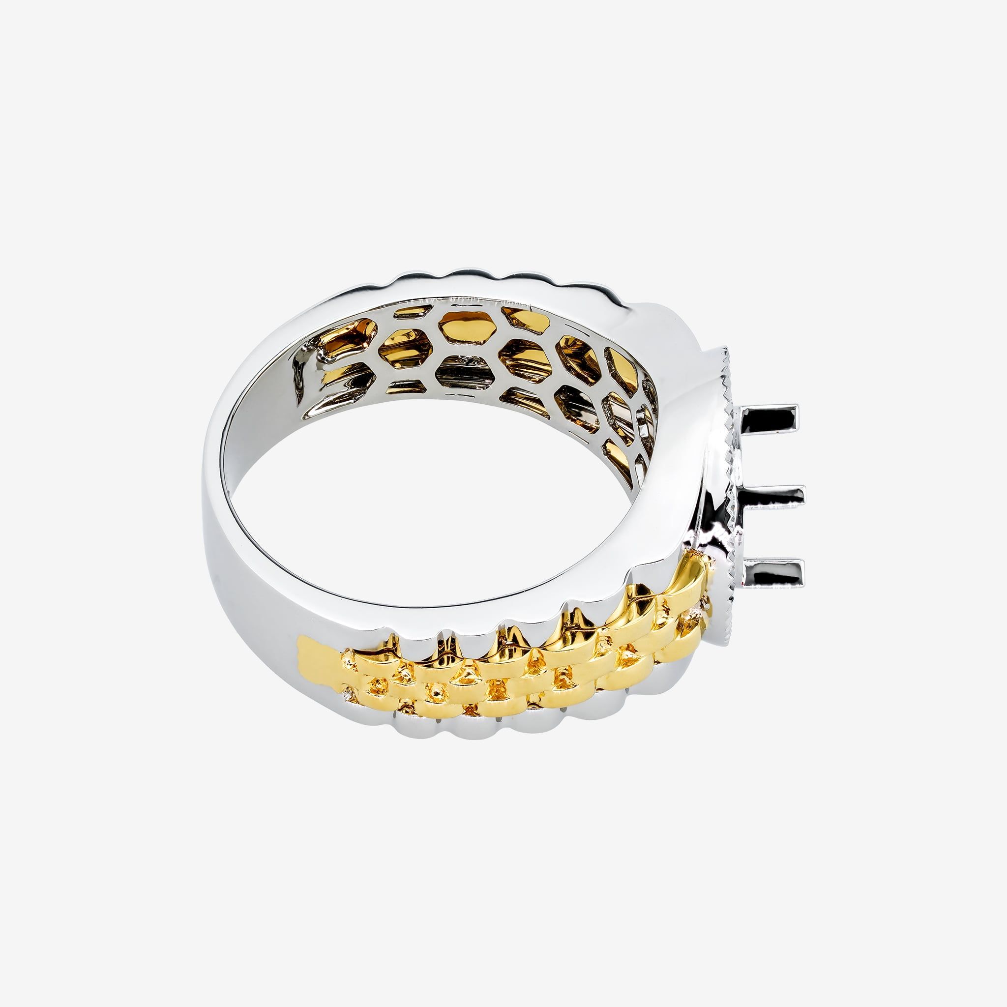 DUO-TONE HALO MEN RING