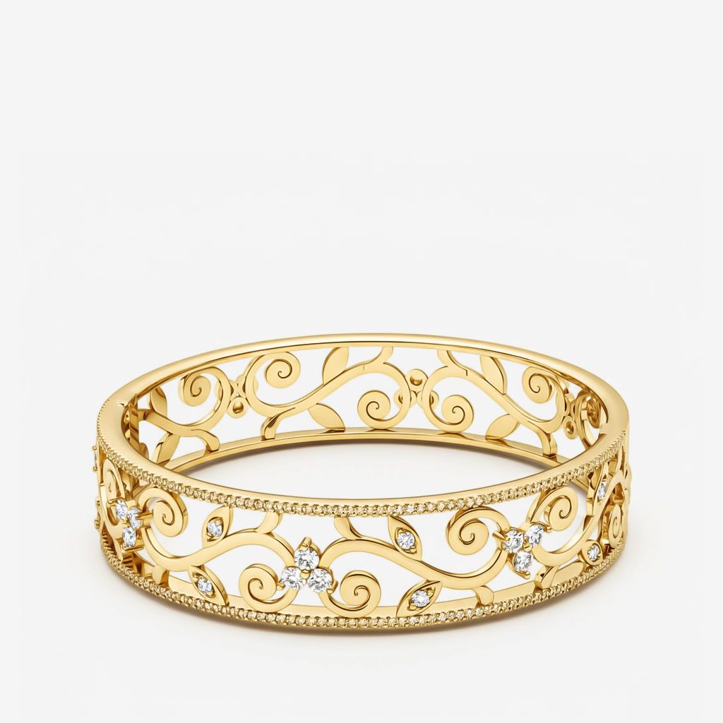  FILIGREE VINE BANGLE 