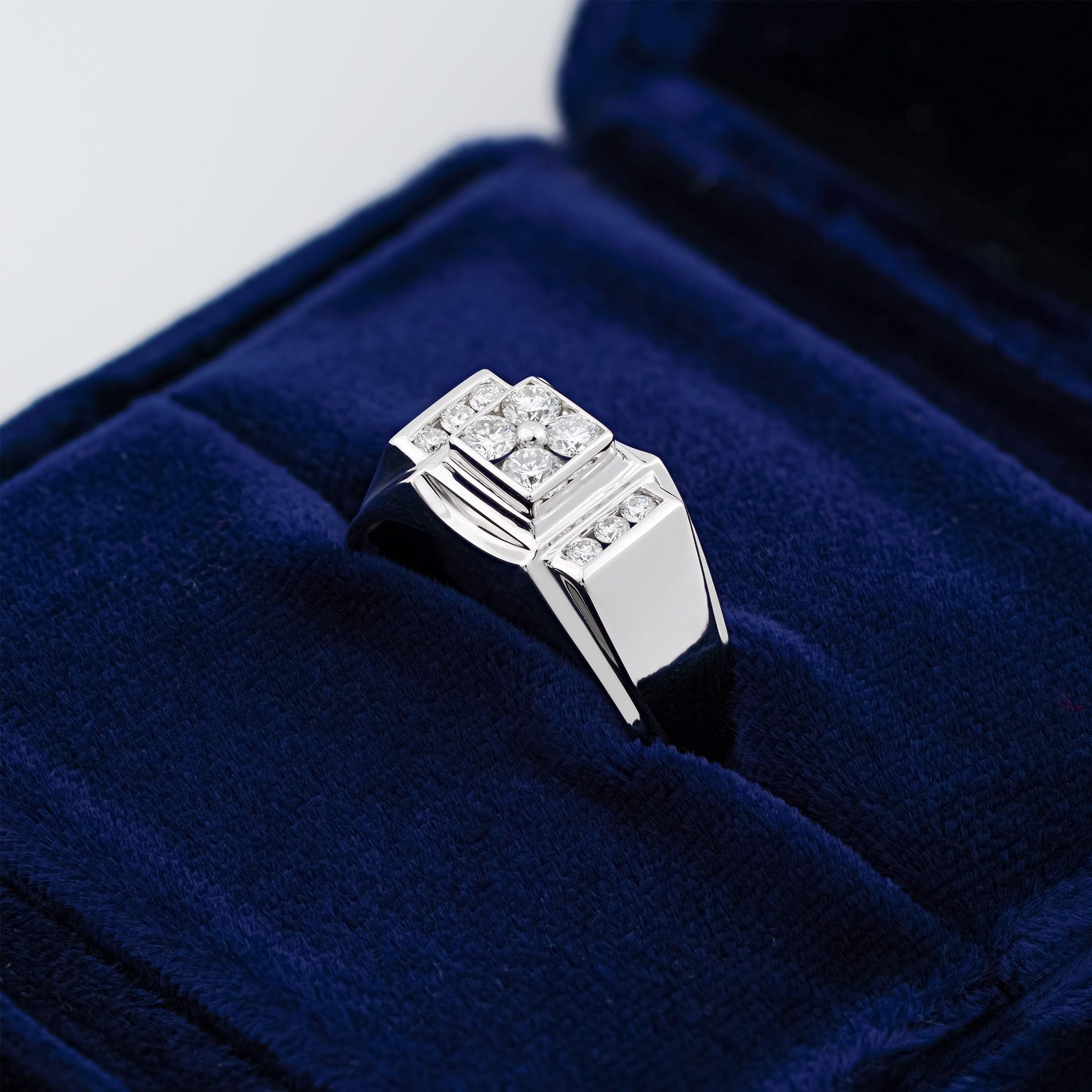 STEP SHOULDER MEN RING