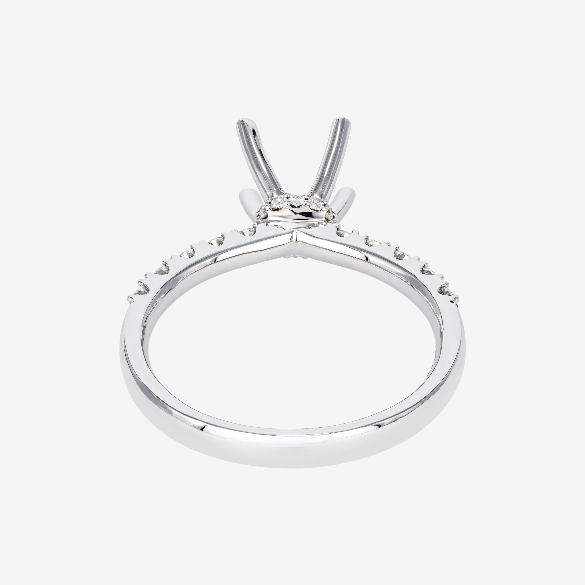 COLLAR ACCENT SEMI-SET RING