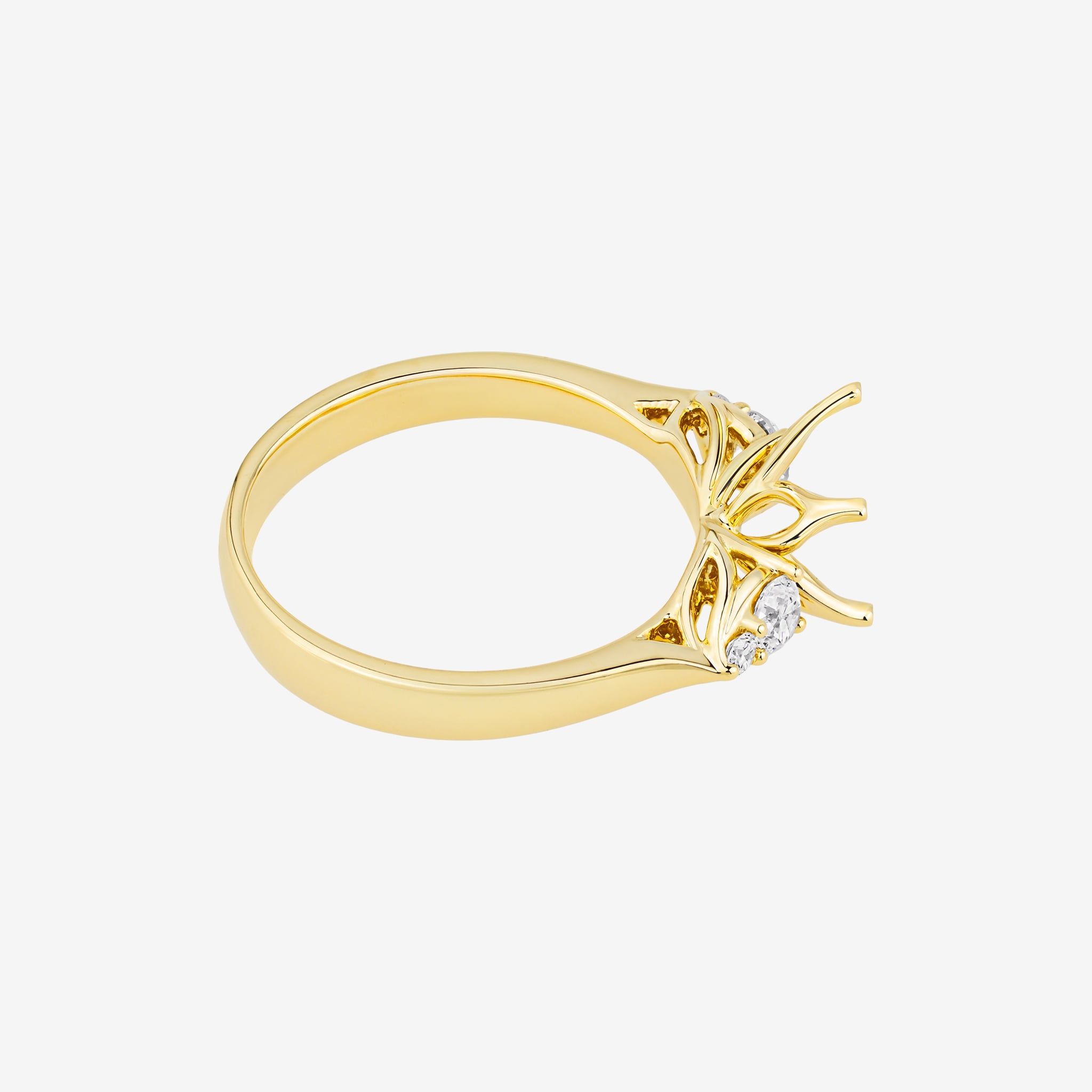 HEART CATHEDRAL SEMI-SET RING