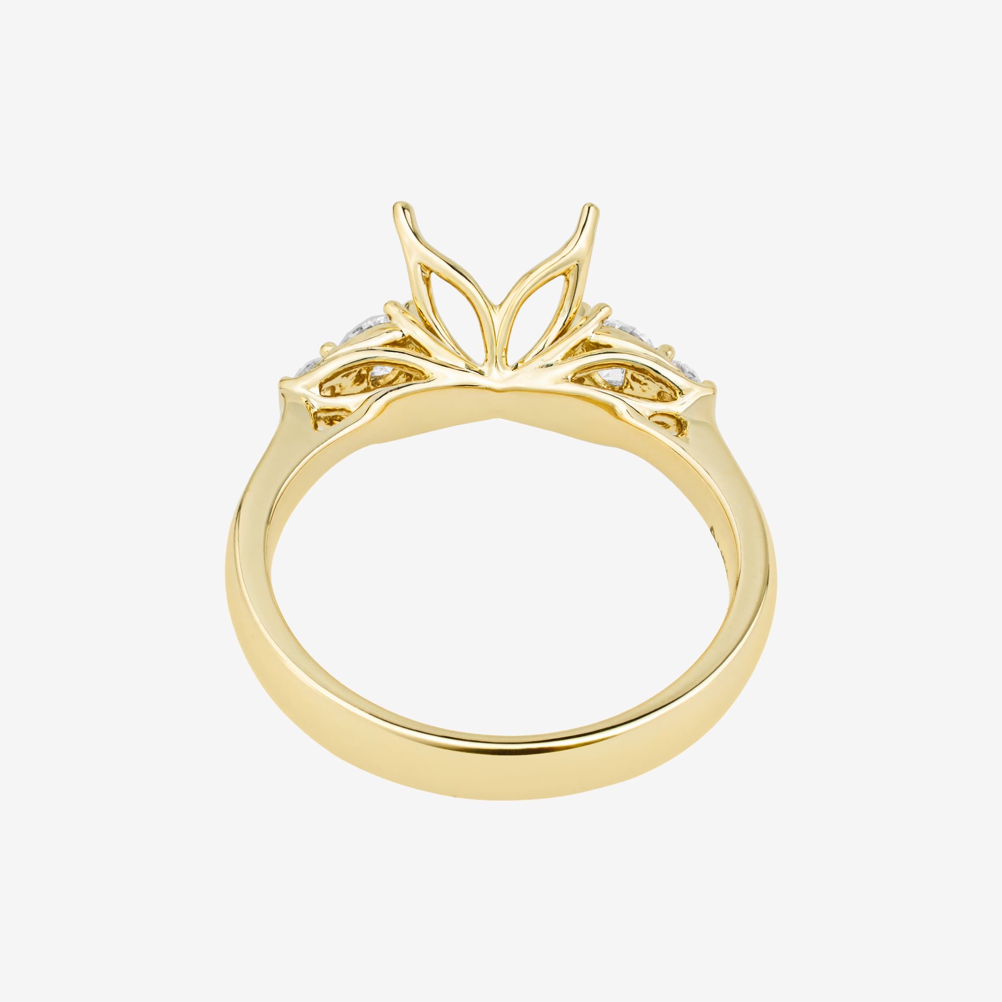 HEART CATHEDRAL SEMI-SET RING
