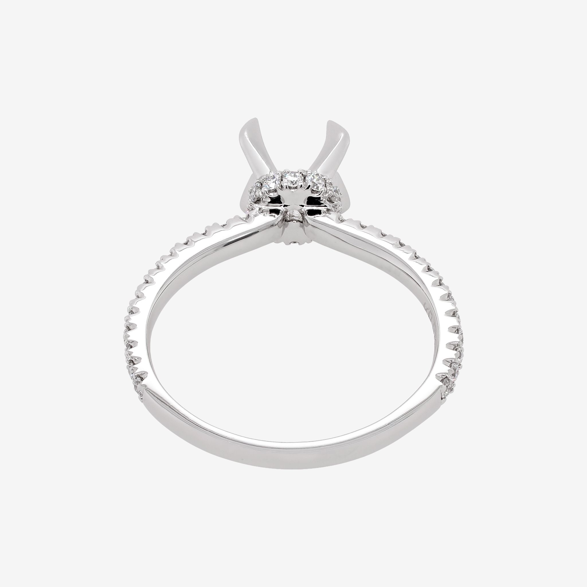 UNDERHALO SEMI-SET RING