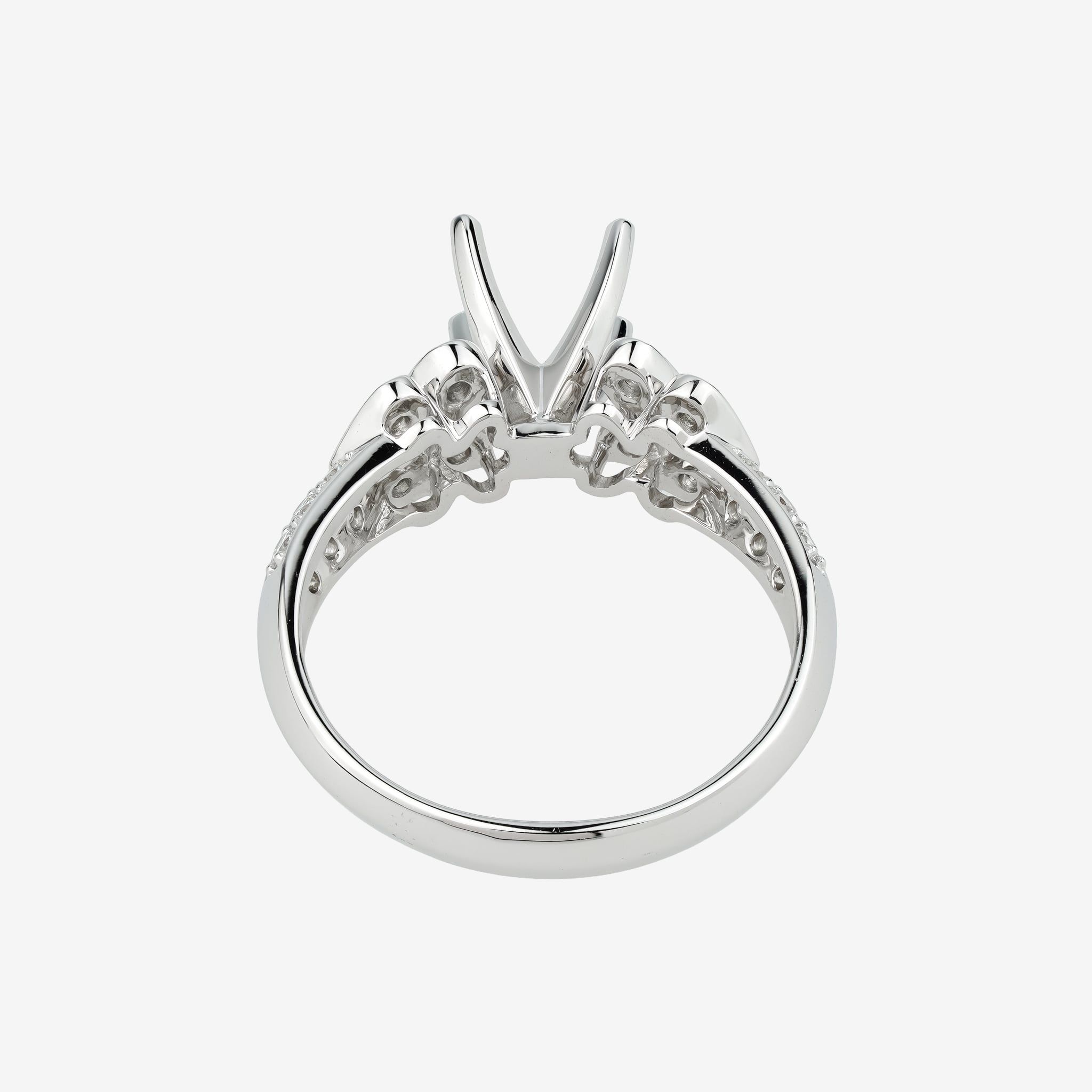 INTRICATE HIGH PROFILE SEMI-SET RING