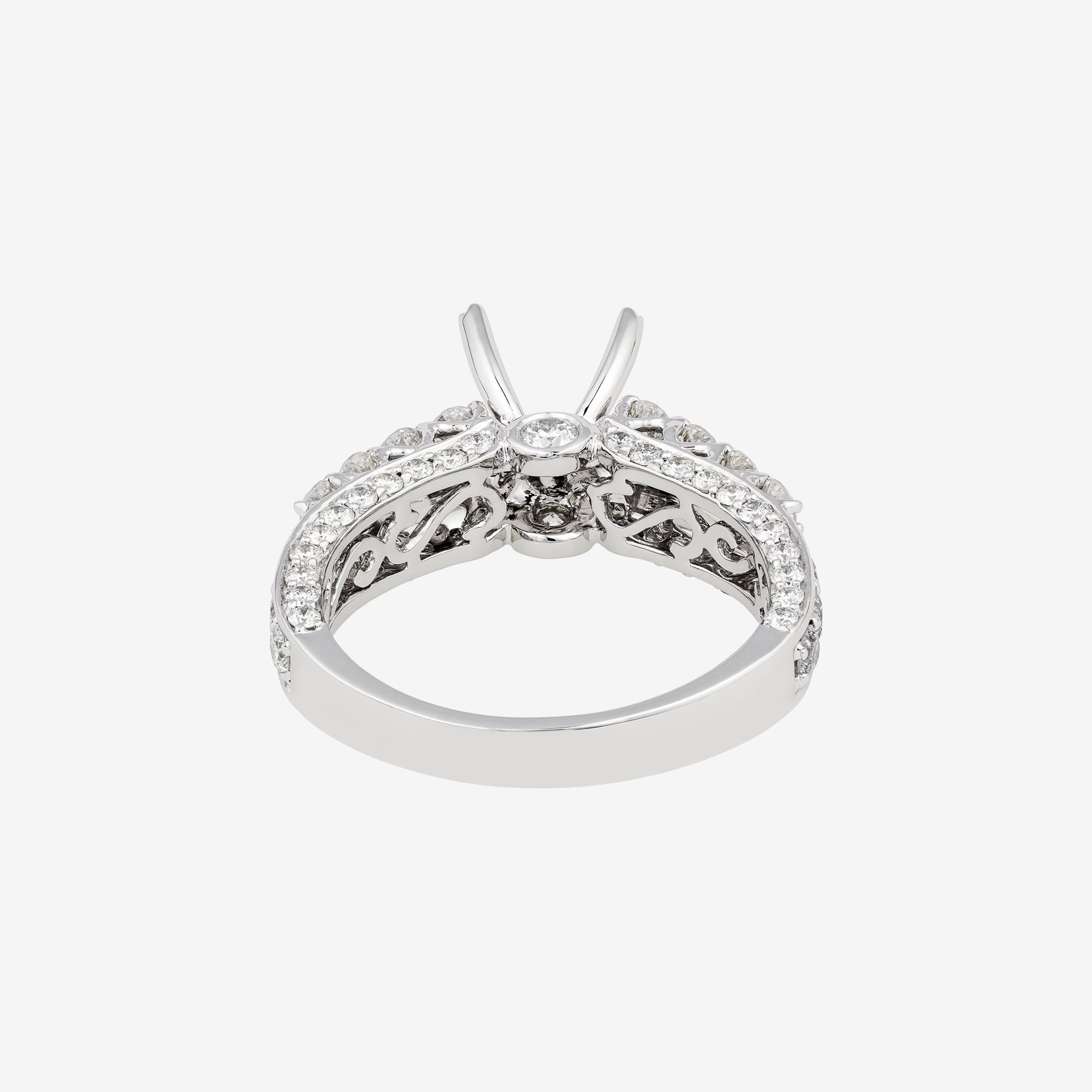 HIGH PROFILE CATHEDRAL SEMI-SET RING