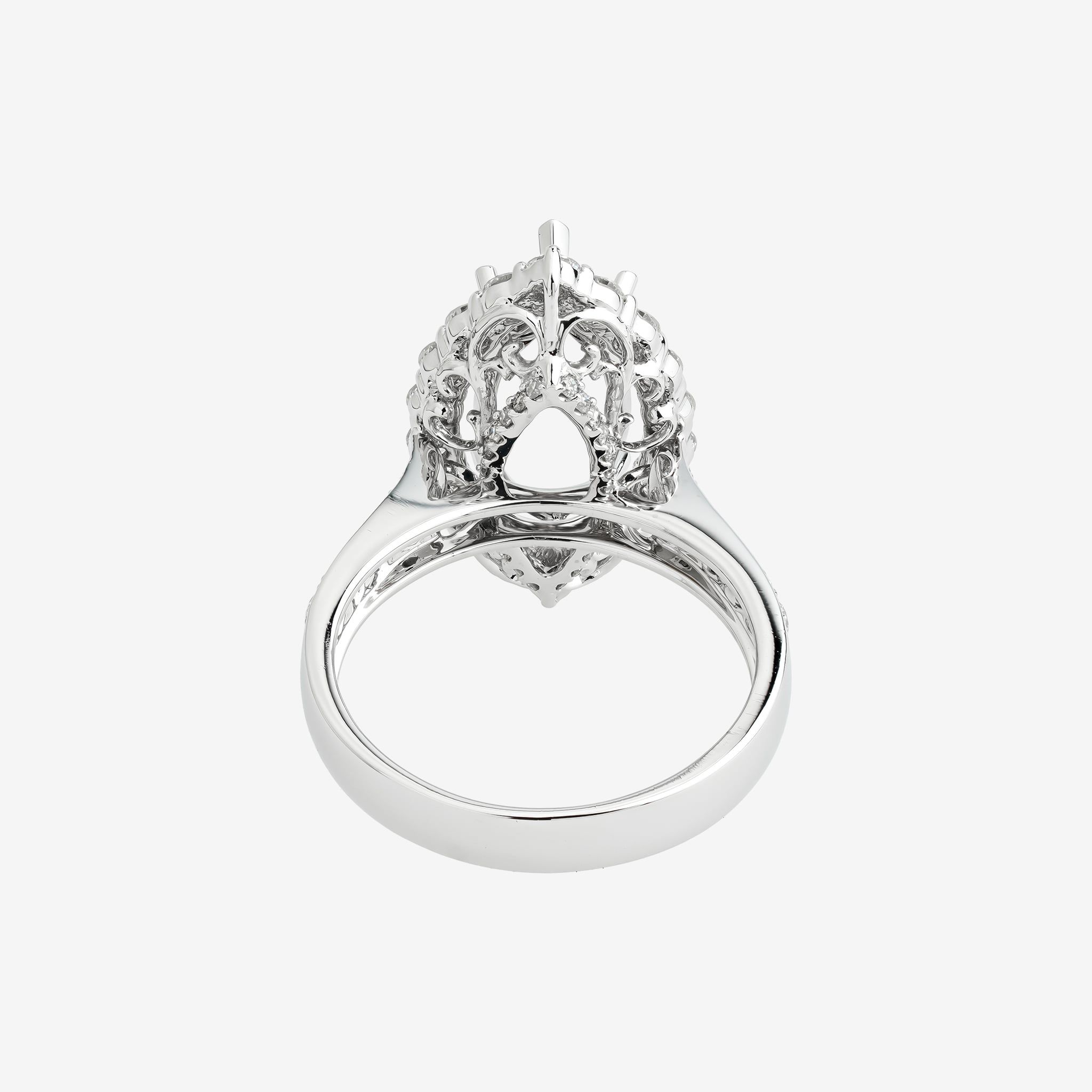 MARQUISE HALO SEMI-SET RING