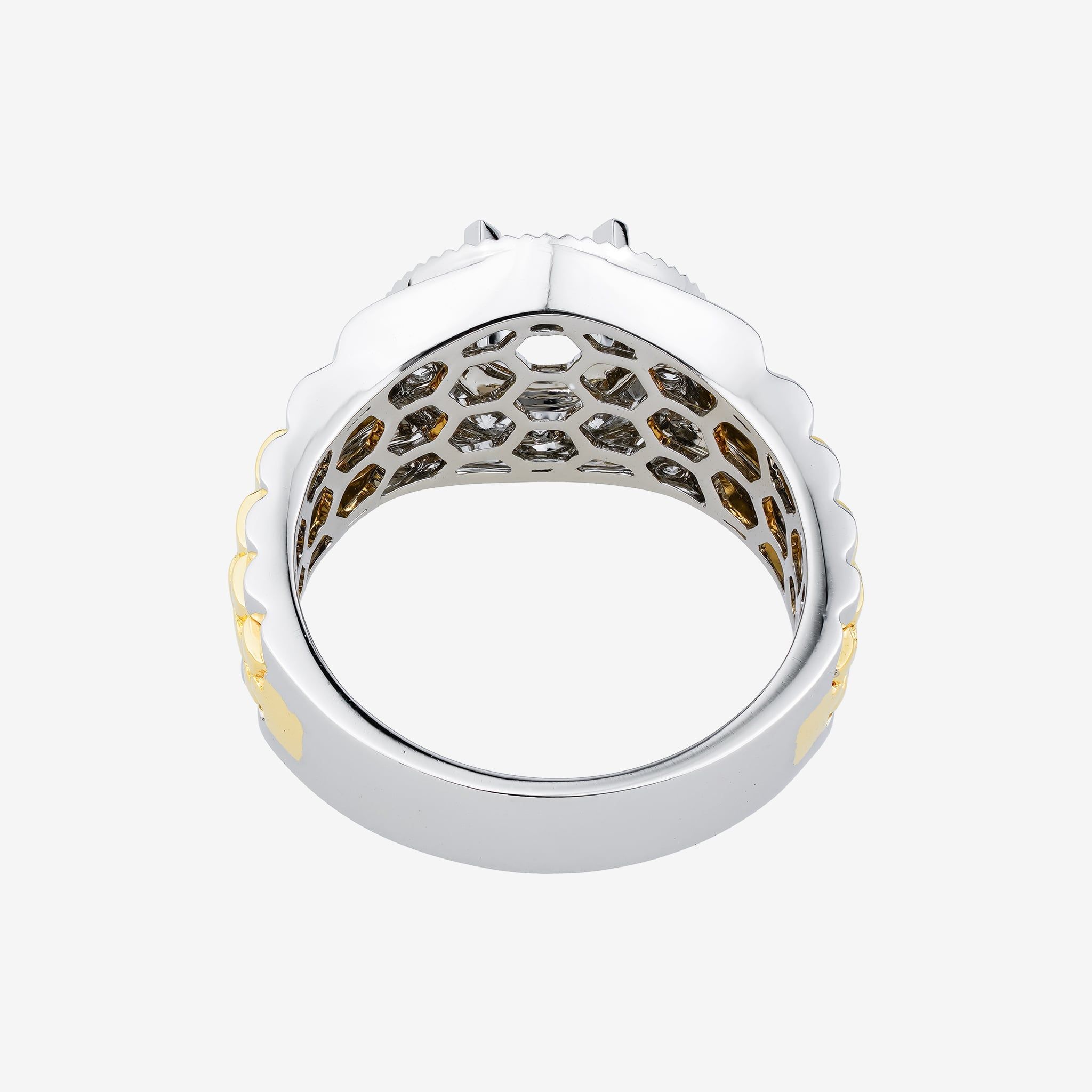 DUO-TONE HALO MEN RING