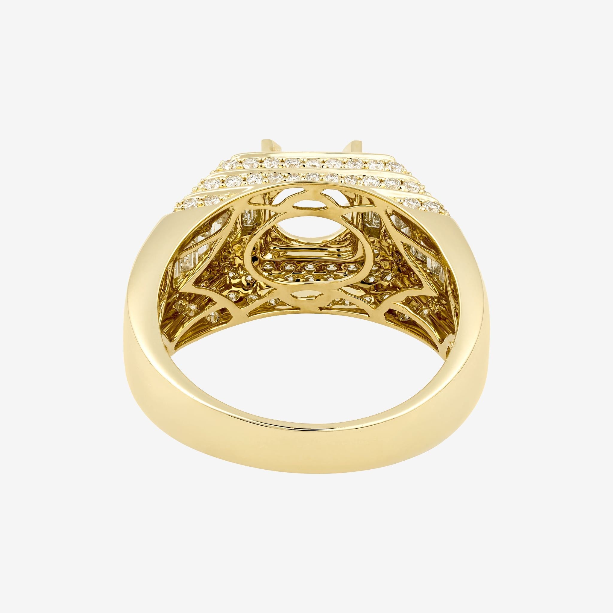 MULTI-TIERED SEMI-SET MEN RING