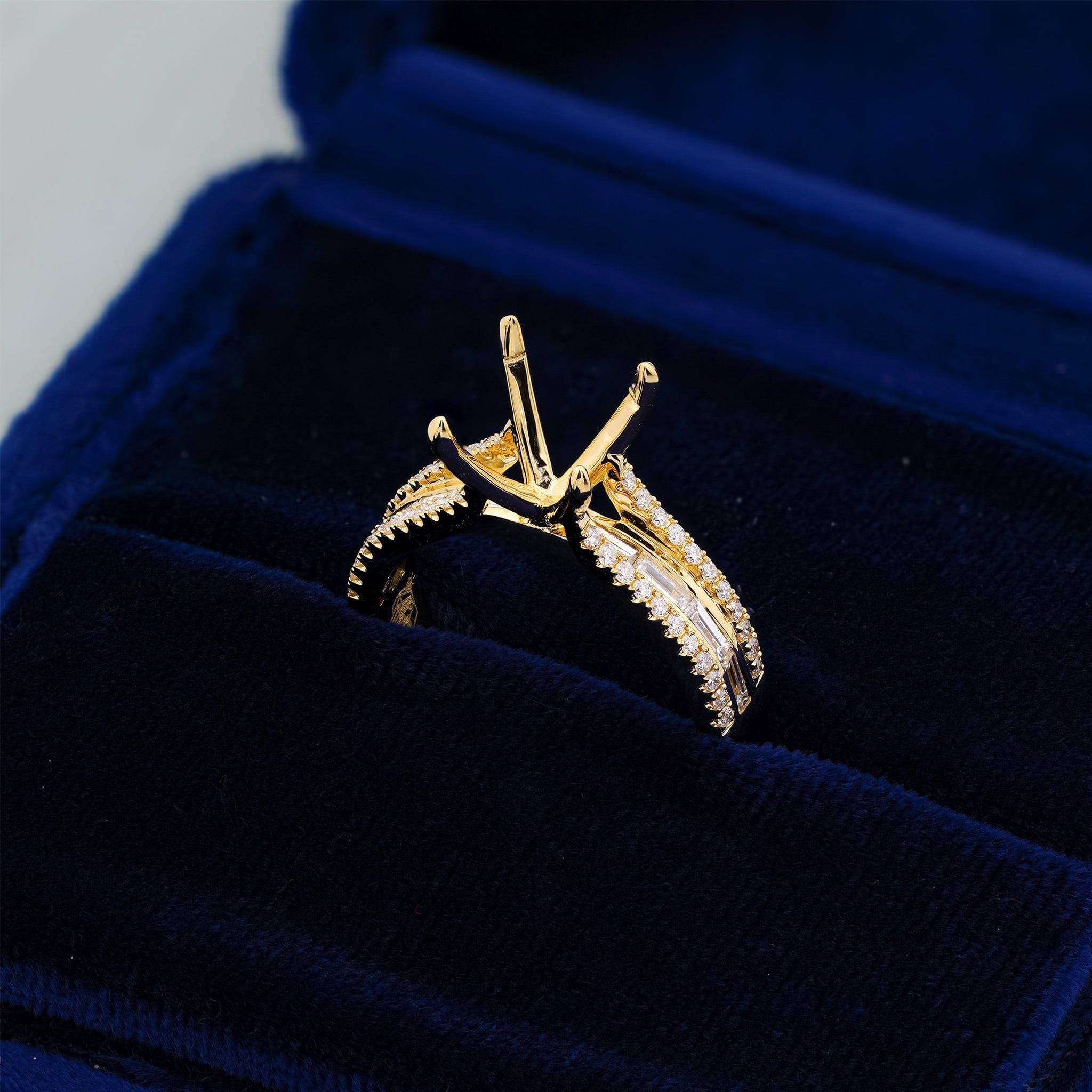 CATHEDRAL SEMO-SET RING