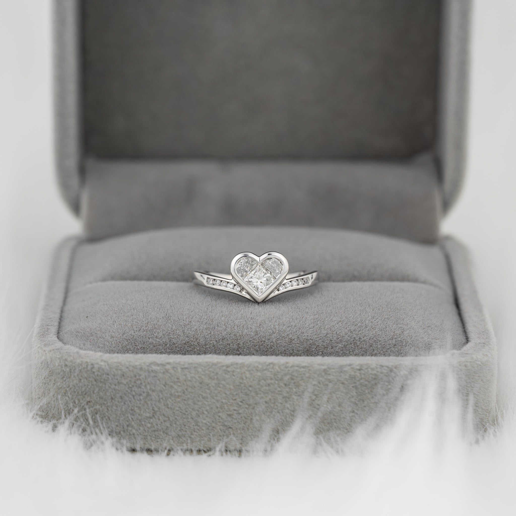 HEART COMPOSITE CONTOUR RING