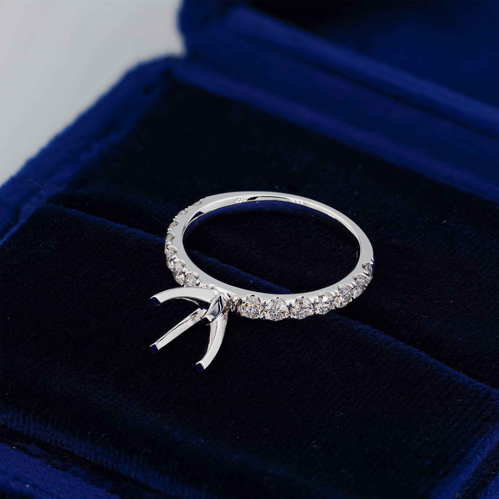 HIGH PROFILE SEMI-SET RING