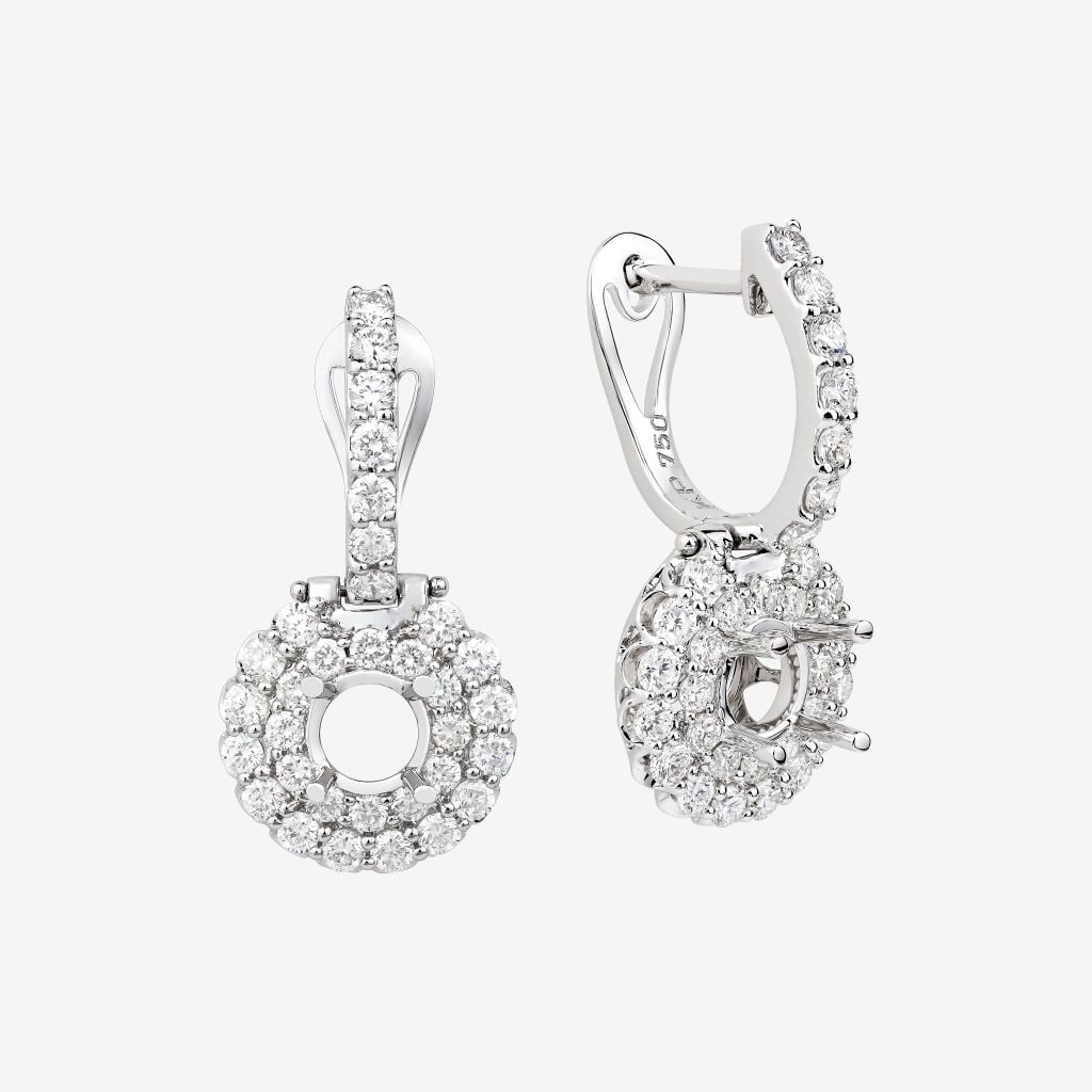  DOUBLE HALO DROP EARRINGS 