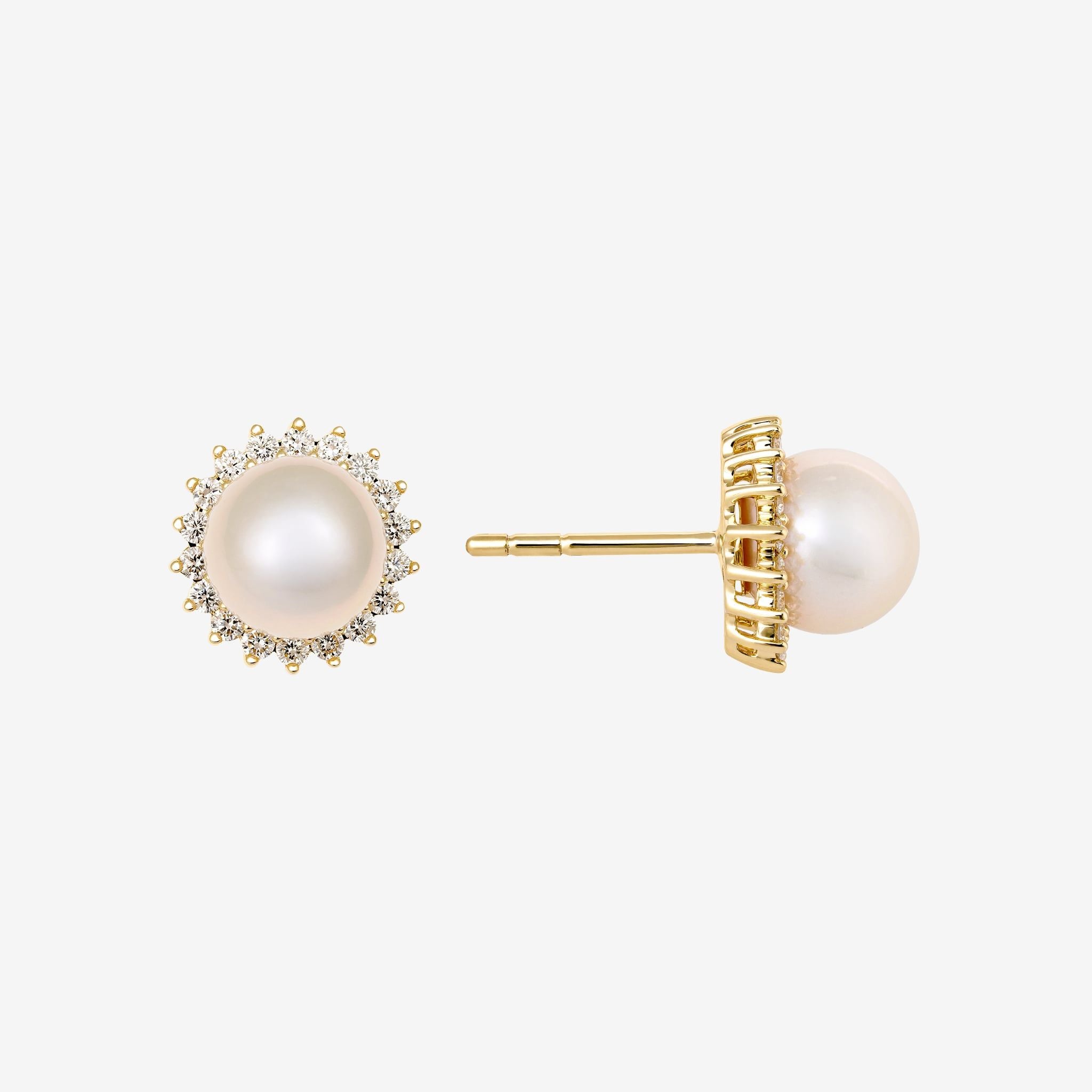 PEARL HALO-STYLE EARRINGS