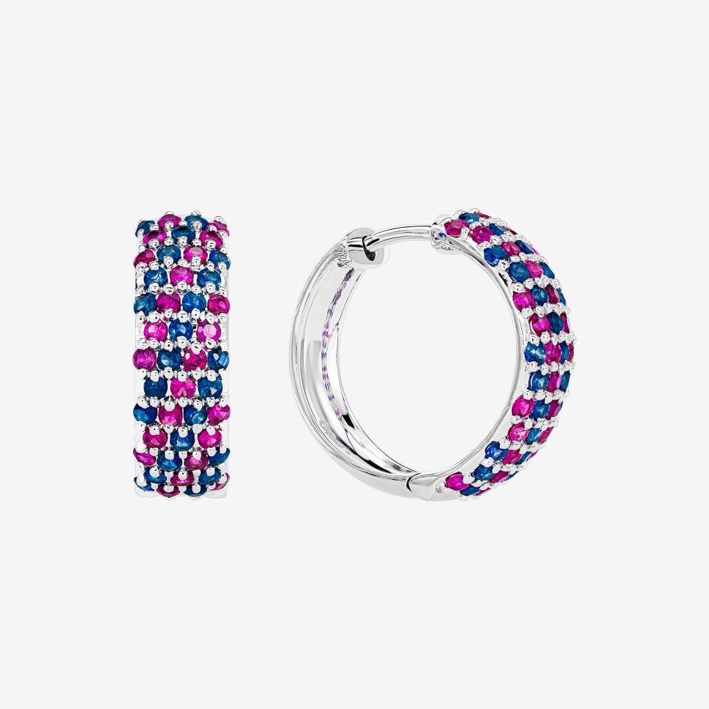  PAVÉ HOOP EARRINGS 