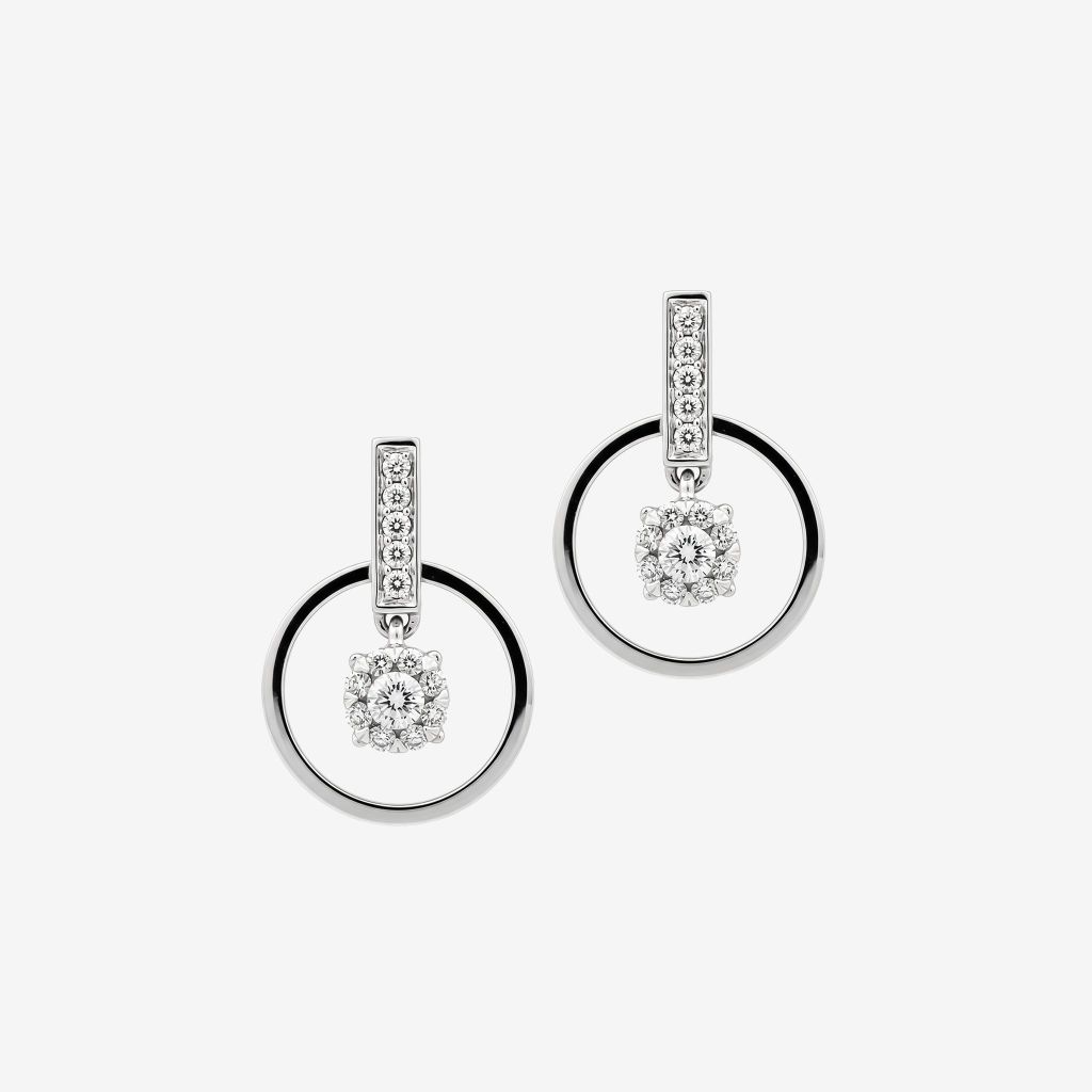 CELESTE CLUSTER DROP STUD EARRINGS 