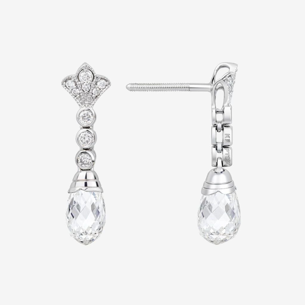  PALMETTE DROP EARRINGS 