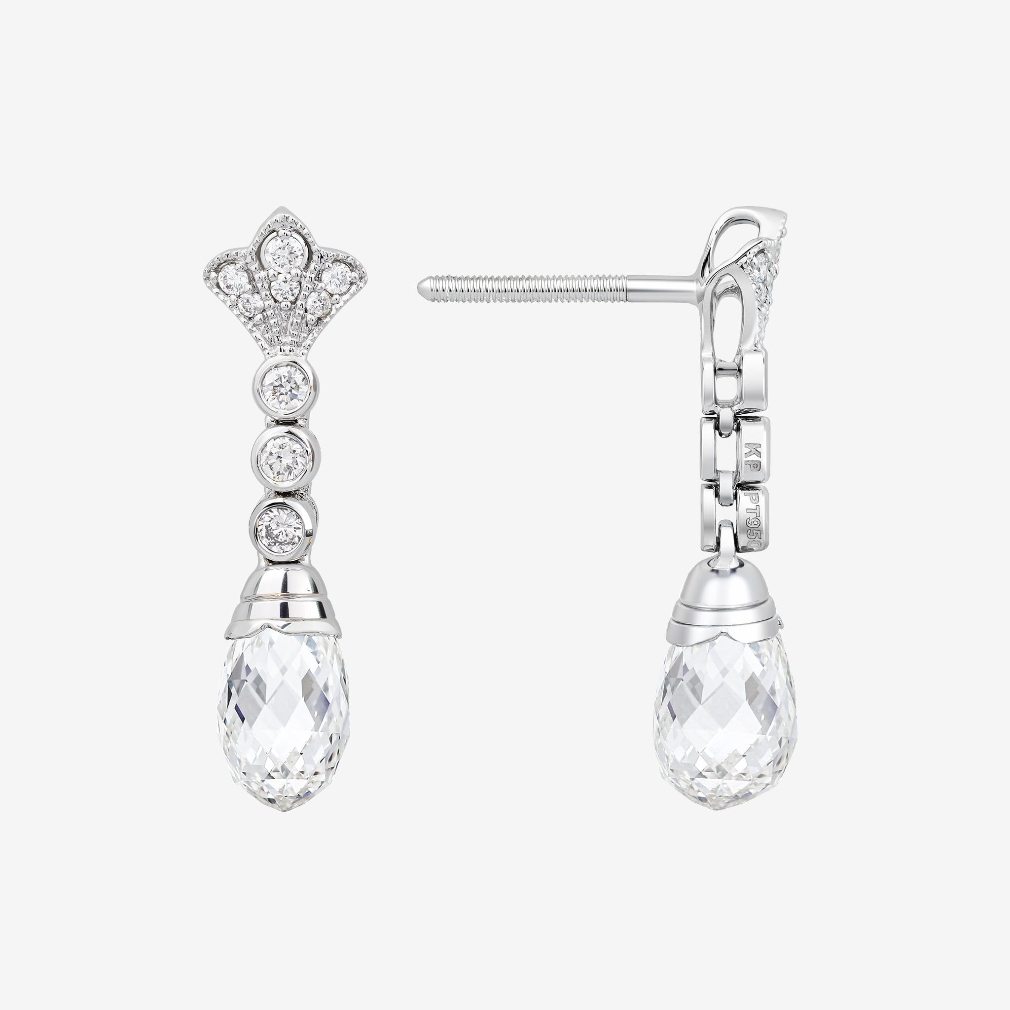 PALMETTE DROP EARRINGS