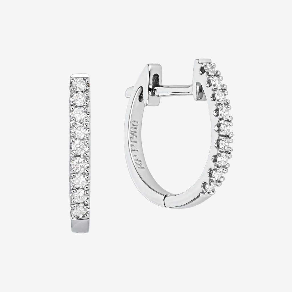  PAVÉ HOOP EARRINGS 