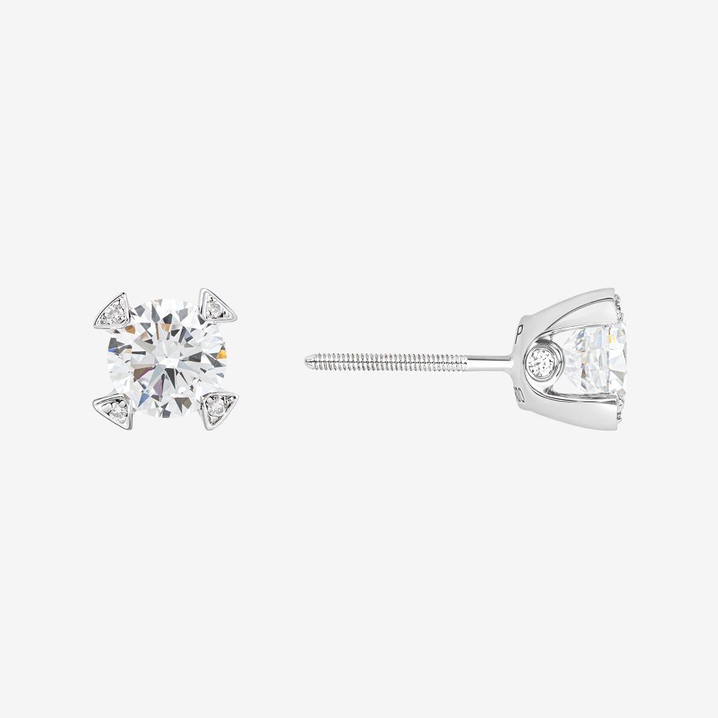  SOLITAIRE STUD EARRINGS 
