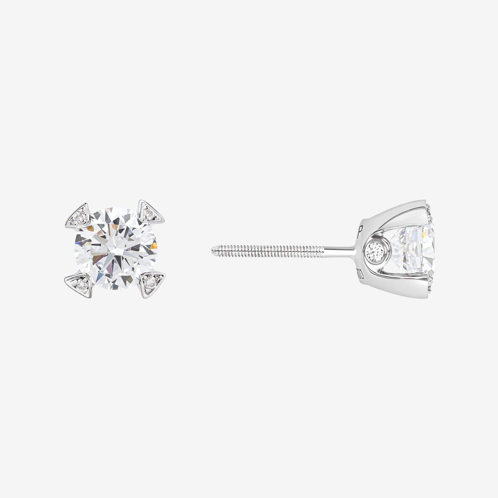 SOLITAIRE STUD EARRINGS