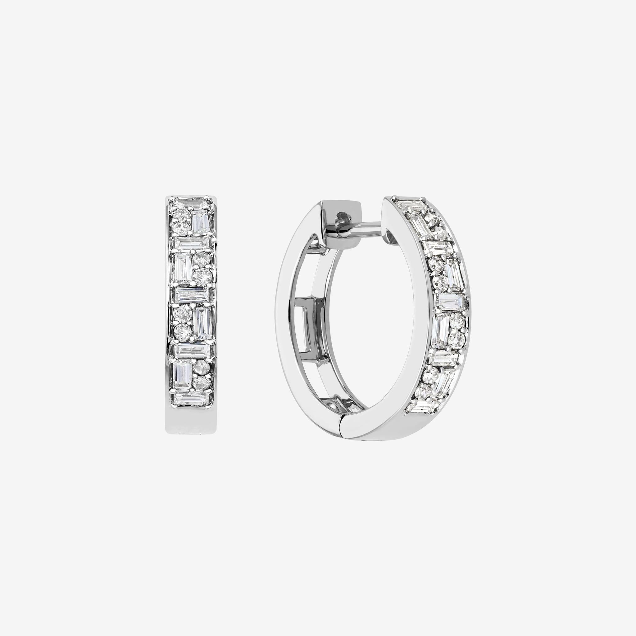 ALTERNATING HOOP EARRINGS