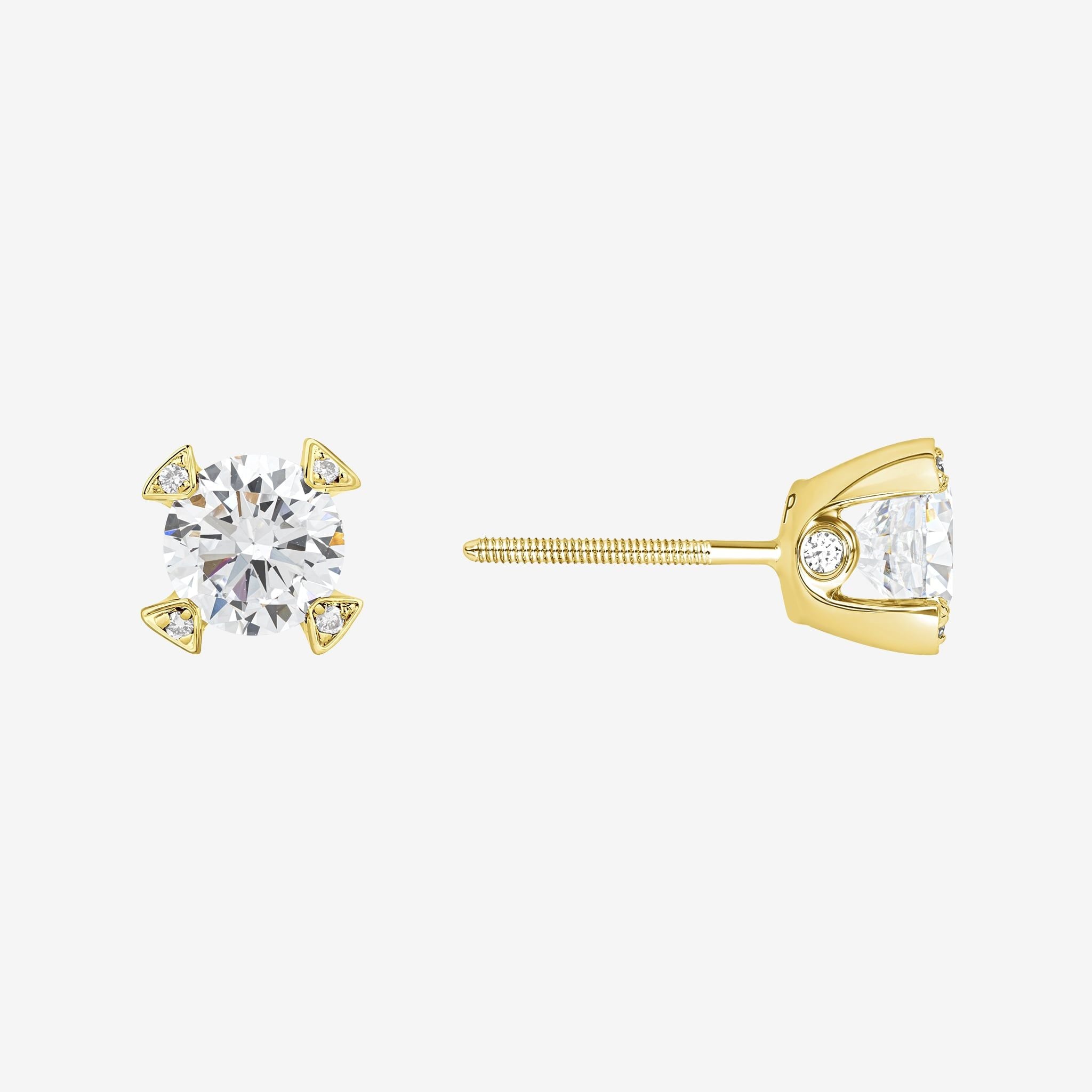 SOLITAIRE STUD EARRINGS