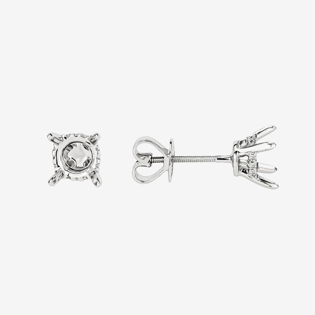  ACCENTED SEMI-SET STUD EARRINGS 