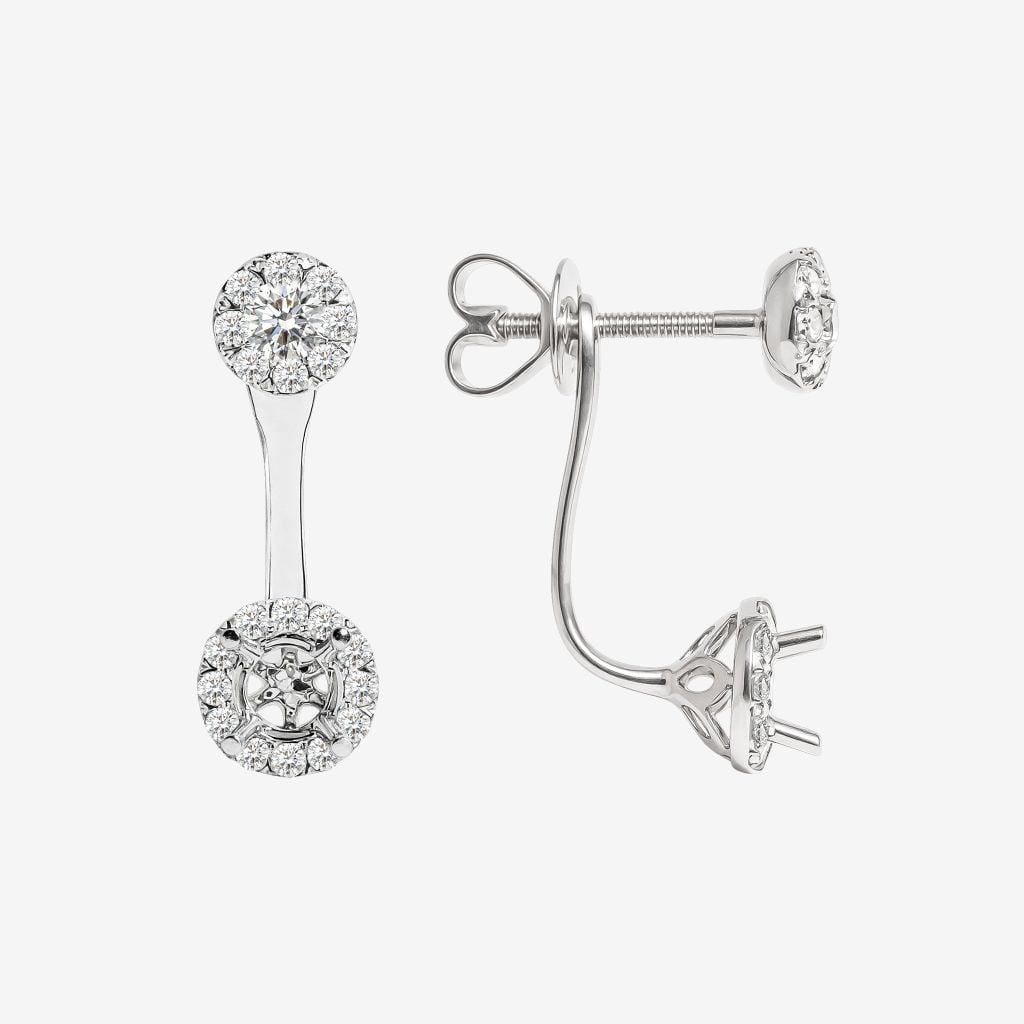  DANGLE STUD SEMI-SET EARRINGS 
