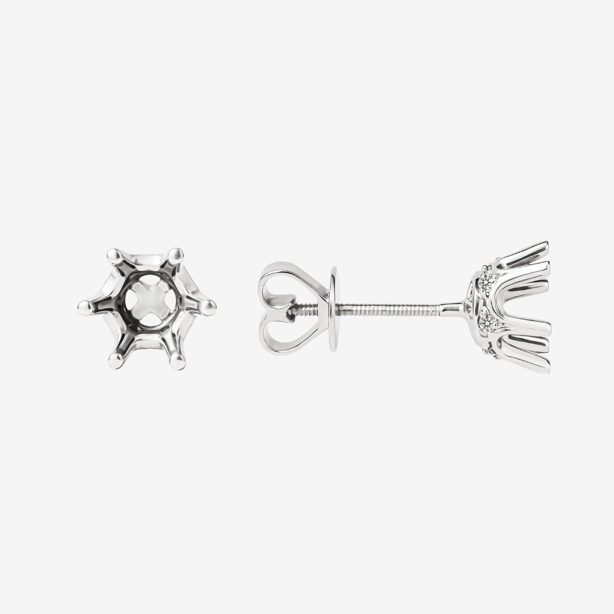 CLASSIC SEMI-SET STUD EARRINGS